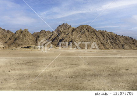 Scenic desert landscape near Sharm el Sheikh, South Sinai, Egypt Scenic desert landscape near Sharm el Sheikh, South Sinai, Egypt 133075709
