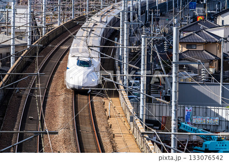 東京駅行き新幹線のぞみ 初冬の宍甘遊園地から見た風景4 岡山県岡山市東区 東京駅行き新幹線のぞみ 初冬の宍甘遊園地から見た風景4 岡山県岡山市東区 133076542