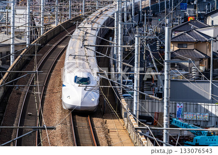 東京駅行き新幹線のぞみ 初冬の宍甘遊園地から見た風景5 岡山県岡山市東区 東京駅行き新幹線のぞみ 初冬の宍甘遊園地から見た風景5 岡山県岡山市東区 133076543