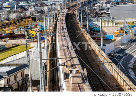 博多駅行き新幹線のぞみ 初冬の宍甘遊園地から見た風景7 岡山県岡山市東区 博多駅行き新幹線のぞみ 初冬の宍甘遊園地から見た風景7 岡山県岡山市東区 133076556