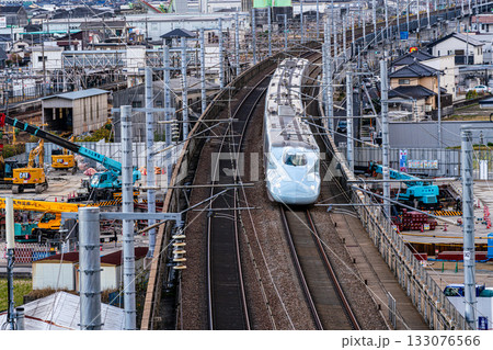 新大阪駅行き九州新幹線さくら 初冬の宍甘遊園地から見た風景3 岡山県岡山市東区 新大阪駅行き九州新幹線さくら 初冬の宍甘遊園地から見た風景3 岡山県岡山市東区 133076566