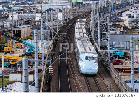 新大阪駅行き九州新幹線さくら 初冬の宍甘遊園地から見た風景4 岡山県岡山市東区 新大阪駅行き九州新幹線さくら 初冬の宍甘遊園地から見た風景4 岡山県岡山市東区 133076567