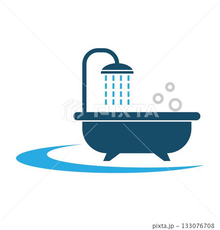 Bathtub logo icon design Bathtub logo icon design 133076708