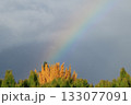 虹がかかる秋の空 133077091