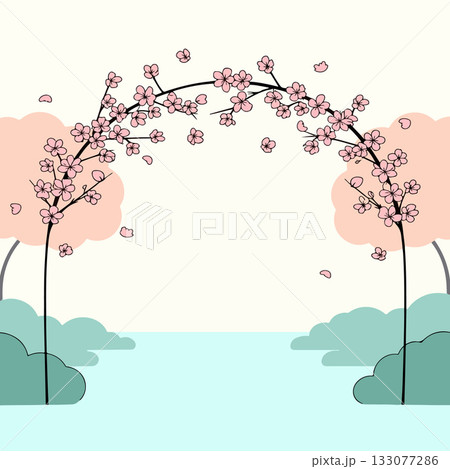 Cherry Blossom Arch 133077286