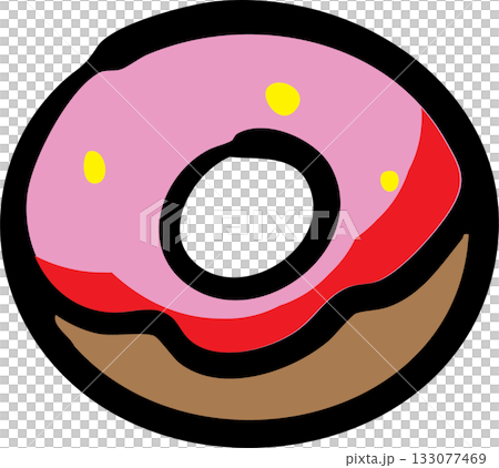 Colorful Bakery and Candy Doodle Icons 133077469