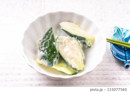 きゅうりのヨーグルト味噌和え 133077560