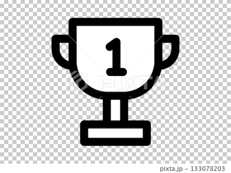 Simple trophy icon 133078203