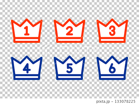 簡單的皇冠圖示材料 133078225