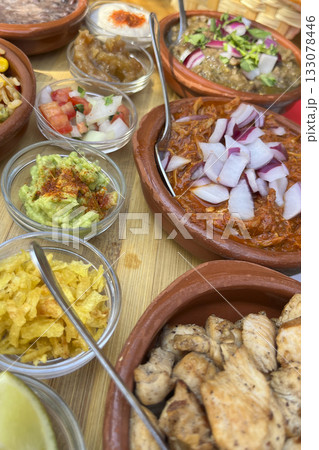 Typical Mexican Varied Food 133078446