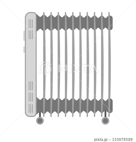 Electric Oil Radiator Heater Vector Illustration. Perfect for projects focused on comfort, warmth, winter interiors or modern household appliances. Electric Oil Radiator Heater Vector Illustration. Perfect for projects focused on comfort, warmth, winter interiors or modern household appliances. 133078589