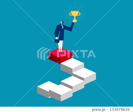 Robot. Artificial intelligence holding prize Robot. Artificial intelligence holding prize 133078620