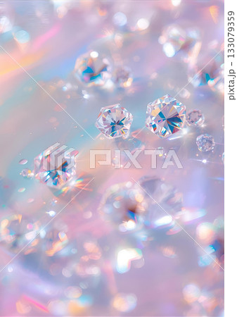 パステル 虹色 煌めく粒のイラスト素材 [133079359] - PIXTA
