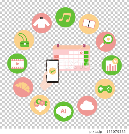 訂閱圖像插圖應用程式 133079383