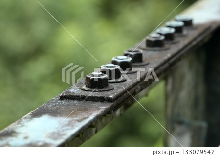 iron bridge cables detail in amazon puerto narino colombia 133079547