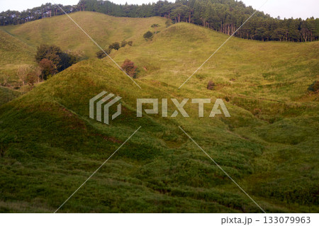 砥峰高原の朝の風景 133079963