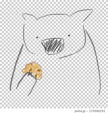 Illustration of a wombat eating a chocolate chip cookie Illustration of a wombat eating a chocolate chip cookie 133080291