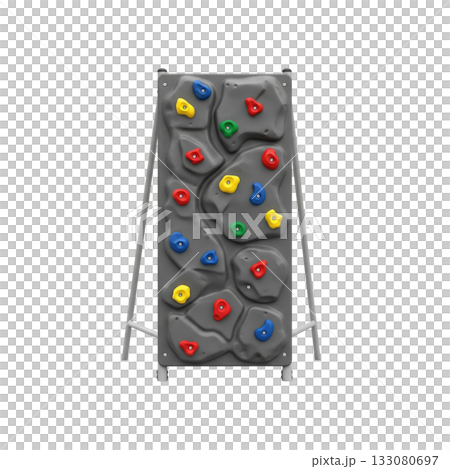 Kids climbing wall a playground equipment for children's fun and physical development 133080697
