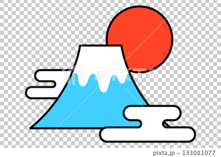 富士山和第一個日出 133081077