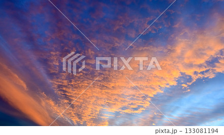 夕空素材 夕空素材 133081194