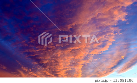 夕空素材 133081196