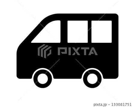 ワゴン車のアイコン　モノトーン 133081751