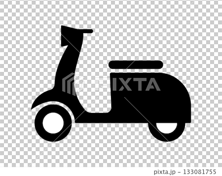 スクーターのアイコン　モノトーン 133081755
