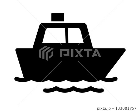 船のアイコン　モノトーン 133081757