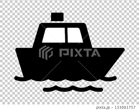 船のアイコン　モノトーン 133081757