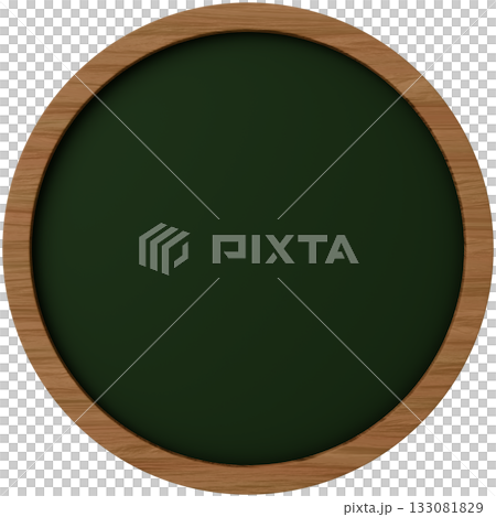 3D材質_框架_黑板_圓形 133081829