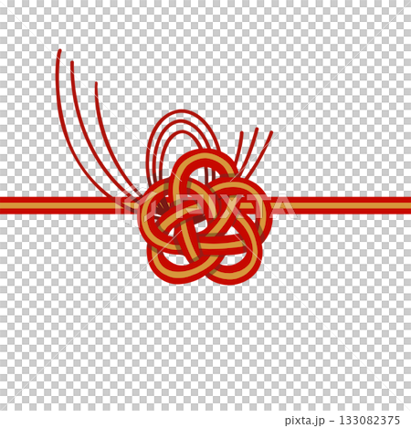 Hand-drawn illustration of Mizuhiki 133082375