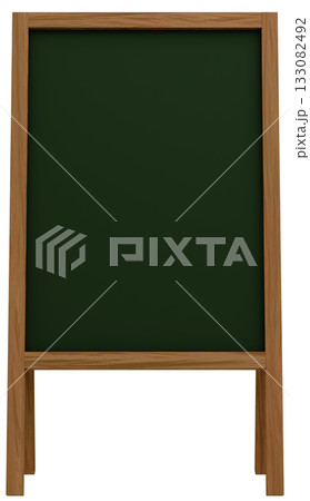 3D素材_フレーム_A看板_ブラウン 133082492