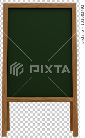 3D素材_フレーム_A看板_ブラウン 133082492