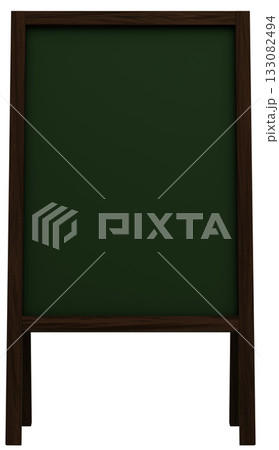 3D素材_フレーム_A看板_黒 133082494