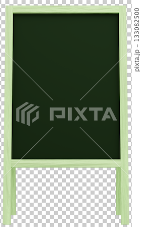 3D素材_フレーム_A看板_黄緑 133082500