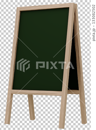 3D素材_フレーム_A看板_ブラウン 3D素材_フレーム_A看板_ブラウン 133082502