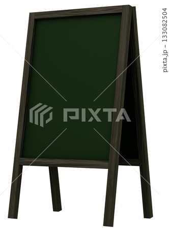 3D素材_フレーム_A看板_黒 3D素材_フレーム_A看板_黒 133082504