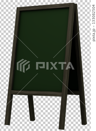 3D素材_フレーム_A看板_黒 3D素材_フレーム_A看板_黒 133082504