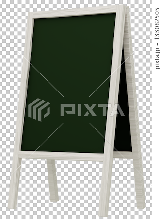 3D素材_フレーム_A看板_白 3D素材_フレーム_A看板_白 133082505