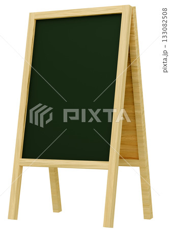 3D素材_フレーム_A看板_黄色 133082508