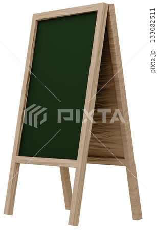 3D素材_フレーム_A看板_ブラウン 133082511