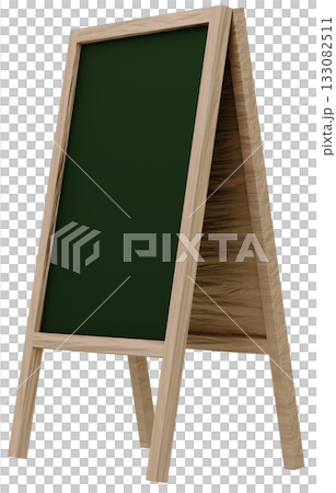 3D素材_フレーム_A看板_ブラウン 133082511