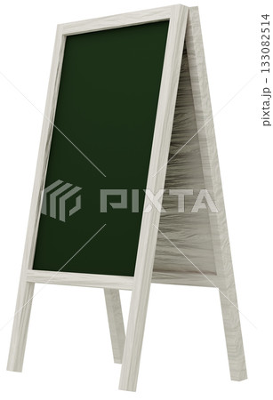 3D素材_フレーム_A看板_白 3D素材_フレーム_A看板_白 133082514