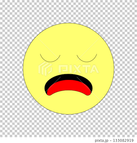 Illustration of a sad expression 133082919