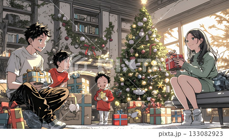 仲良し親子の楽しいクリスマス