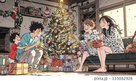 仲良し親子の楽しいクリスマス