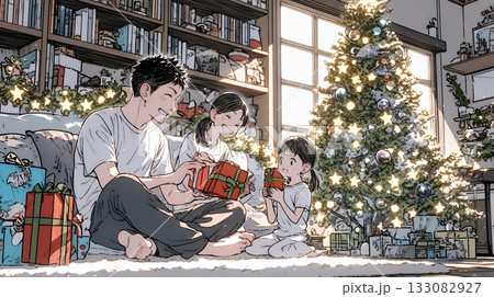 仲良し親子の楽しいクリスマス