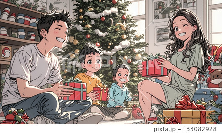 仲良し親子の楽しいクリスマス