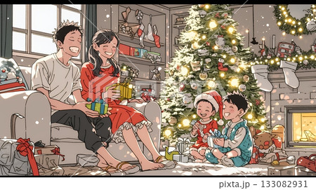 仲良し親子の楽しいクリスマス