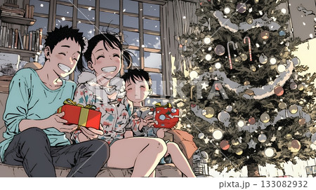 仲良し親子の楽しいクリスマス